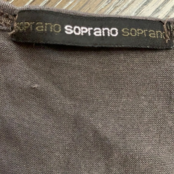 Soprano tan and black color block sleeveless dress. Small - Picture 14 of 17